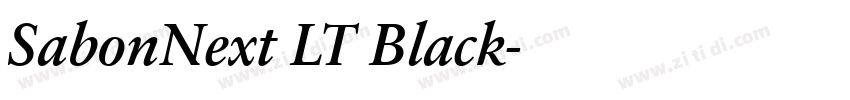 SabonNext LT Black字体转换